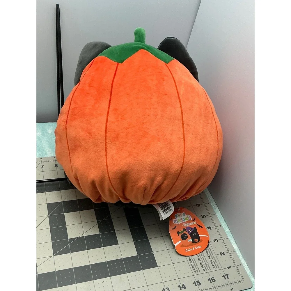 Squishmallows Flip-A-Mallows Calio Black Cat Pumpkin Witch Halloween Plush 12 In